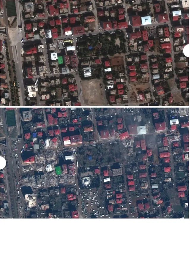 6 Potret Perbedaan Sebelum dan Setelah Gempa Turki, Bikin Miris