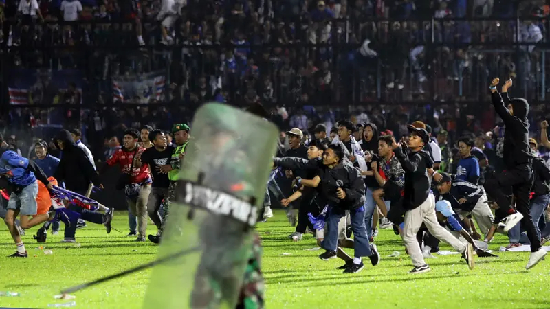 Potret Tragedi Kerusuhan Stadion Kanjuruhan Malang yang Tewaskan 127 Orang