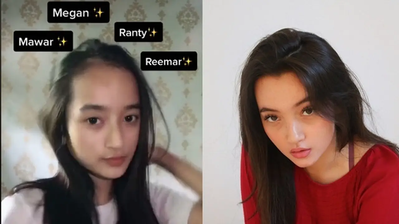 Disebut Mirip Megan Domani Sampai Reemar, Ini 6 Potret Dina Wanita Viral di TikTok