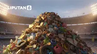 Banner Infografis Horor Sampah Indonesia Setara 16.500 Lapangan Bola. (Liputan6.com/Abdillah)