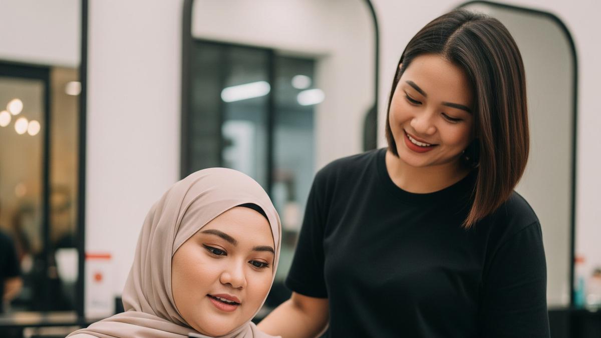 7 Potongan Rambut Pendek Tanpa Catok Wajah Bulat yang Menawan, Agar Terlihat Tirus