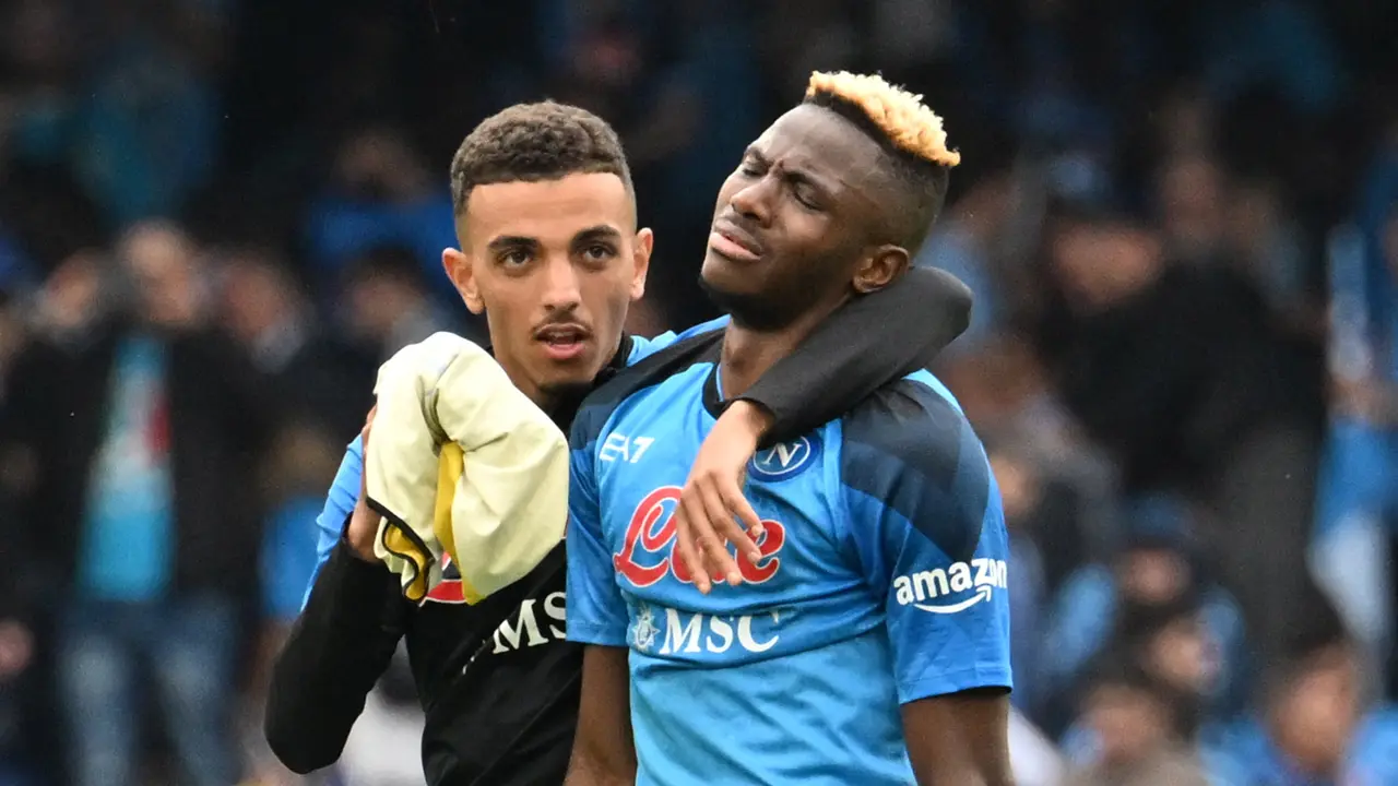 Foto: Napoli Cuma Rasakan Gelar Scudetto Selama 22 Menit, Victor Oshimen pun Kecewa