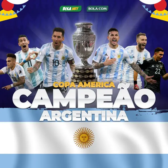 Timnas Argentina Juara Copa America 2021