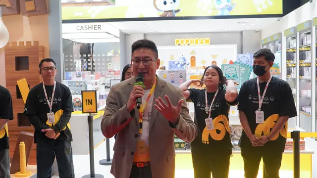 Suasana acara pembukaan gerai pertama Pop Mart di Indonesia yang berlokasi di Mall Gandaria City, Jakarta Selatan, Jumat (19/7/2024). (Foto: Dok. Istimewa)