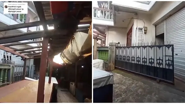 Viral Rumah di Tengah Pasar, Harus Terbiasa dengan Keramaian dan Aromanya