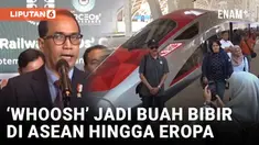 Menteri Perhubungan (Menhub) Budi Karya Sumadi memamerkan Kereta Cepat Whoosh yang menjadi buah bibir di mata internasional. Ini dinilai jadi bukti keberhasilan pembangunan sektor kereta api Indonesia.