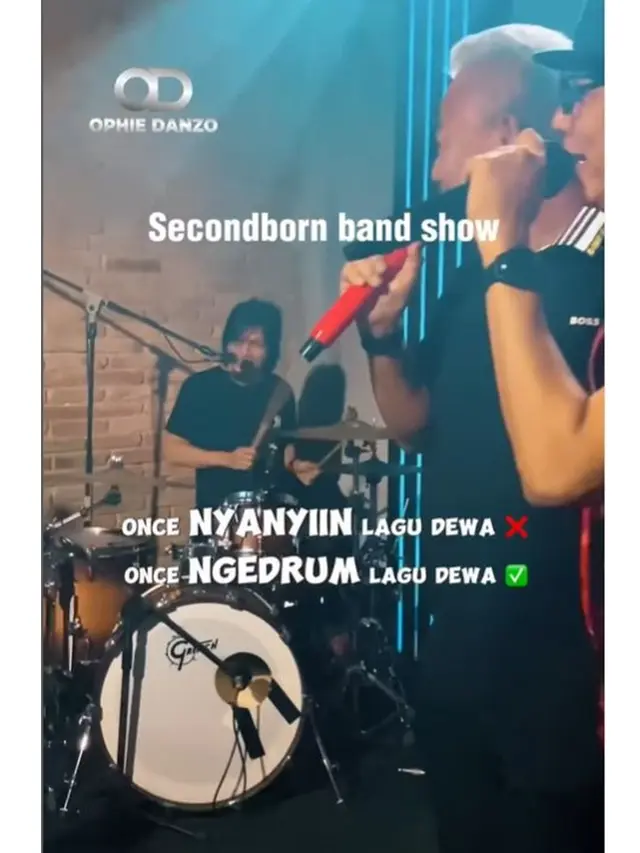 Alih-Alih Bernyanyi, Ini 6 Momen Once Mekel Pilih Main Drum saat Lagu Dewa 19