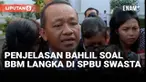 Menteri Energi dan Sumber Daya Mineral (ESDM) Bahlil Lahadalia respon terkait kelangkaan BBM di sejumlah SPBU swasta.