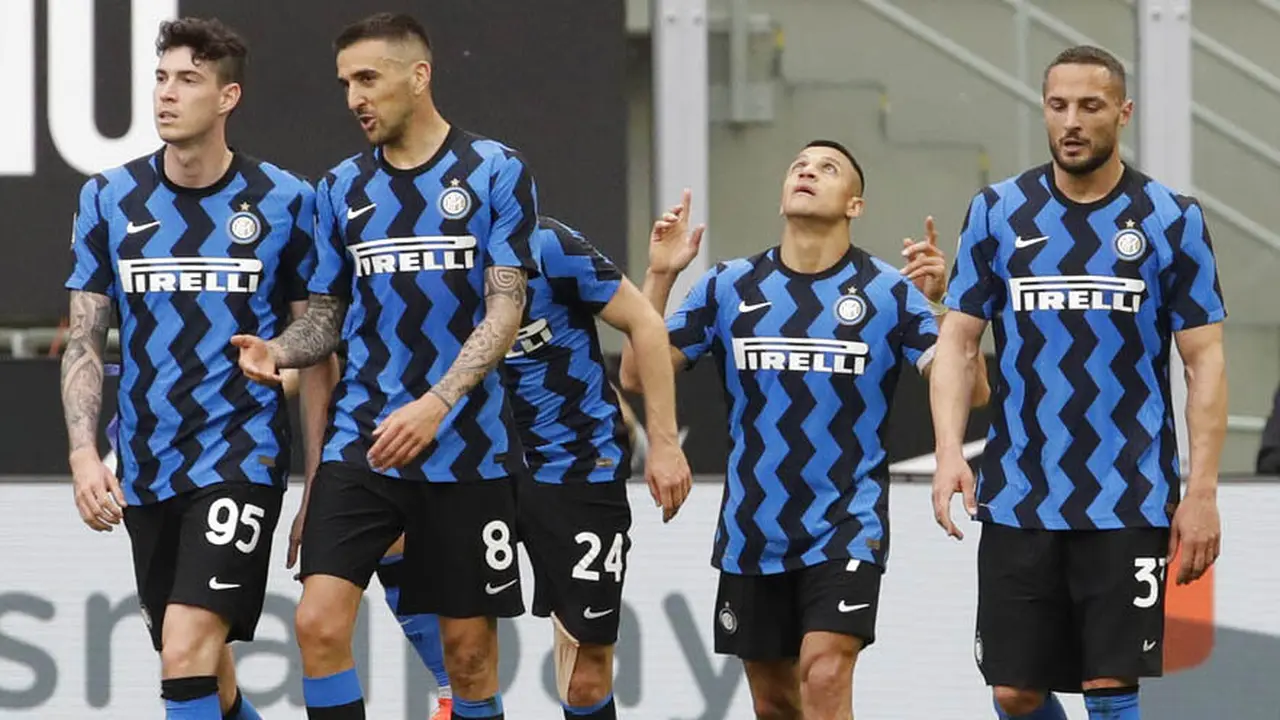 FOTO: Pesta Gol ke Gawang Sampdoria, Inter Milan Pertegas Status Jawara Liga Italia