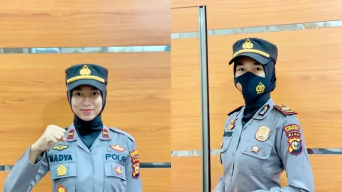 Sosok Cantik Ipda Nadya Ayu, Jadi Kapolsek Termuda di Riau di Usia 23 Tahun