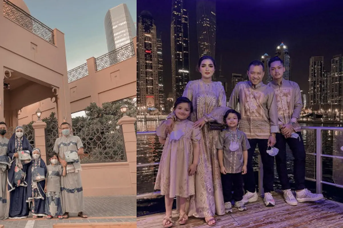 Momen Lebaran Keluarga Anang Hermansyah di Dubai, Penuh Kehangatan