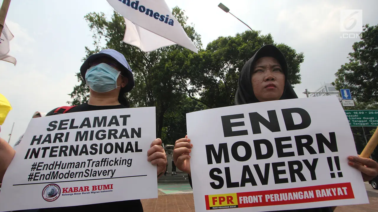 Hari Buruh Migran Internasional 2018, Massa Geruduk Istana Merdeka