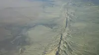 Patahan San Andreas atau dikenal sebagai Sesar San Andreas. (Wikimedia/Creative Commons)