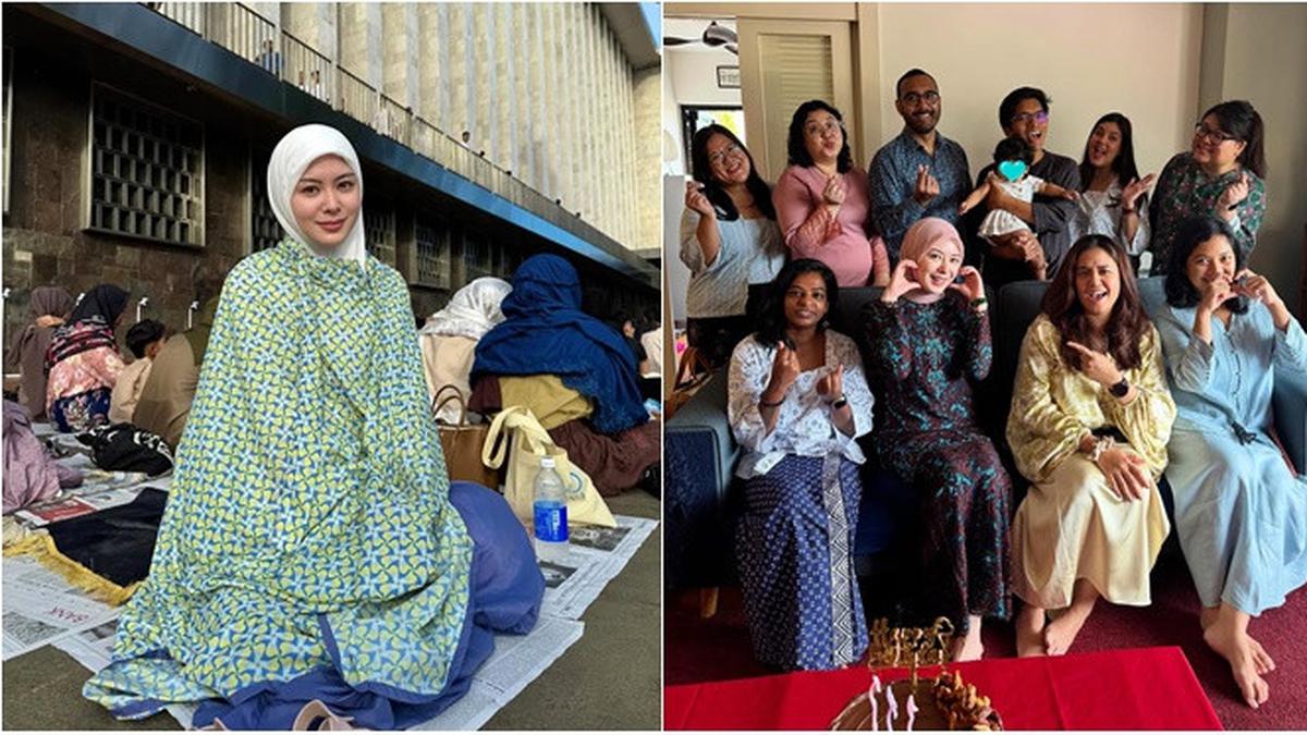 6 Potret Lebaran Ayana Moon di Jakarta dan Malaysia, Semua Berkesan