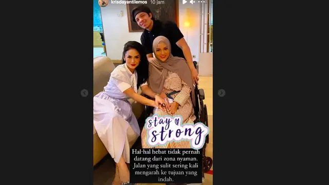 Pesan Krisdayanti untuk Aurel Hermansyah yang Alami Keguguran. (instagram.com/krisdayantilemos)