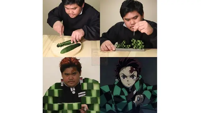 6 Cosplay Low Budget Pakai Sayuran Ini Bikin Ngakak