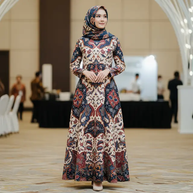 9 Model Gamis Batik untuk Organisasi Wanita, Tampil Anggun dan Profesional