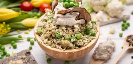 Kandungan serat pada freekeh dapat lebih tinggi dibandingkan beras merah atau quinoa, serta diperkaya protein, zat besi, kalsium, dan seng. [Dok/freepik.com/wirestock]
