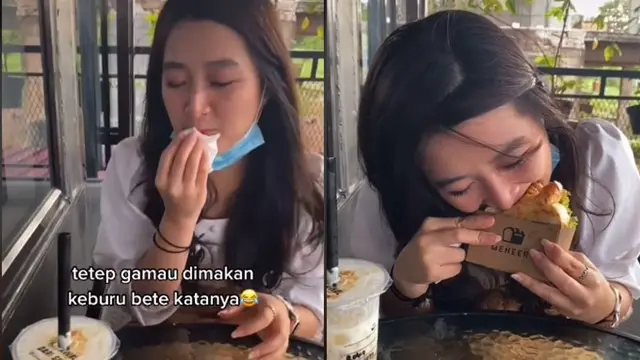 Viral Video Wanita Kesulitan Makan Roti Toast, Bikin Warganet Gregetan