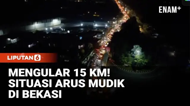 Arus Mudik Pantura Padat, Antrean Kendaraan Capai 15 KM!