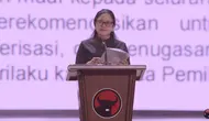 Ketua DPP PDI Perjuangan Puan Maharani di Rakernas V PDIP, Minggu (26/5/2024). (Foto: tangkapan layar youtube PDI Perjuangan)