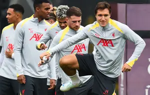 Chiesa tak kunjung mendapatkan tempat di skuad The Reds sejak didatangkan ke Anfield dengan biaya hanya €12 juta musim panas lalu. (AFP/Peter Powell)