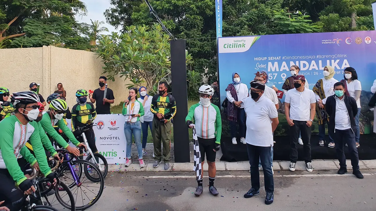 Maskapai penerbangan Citilink menggelar acara Hidup Sehat Series 2021 #DiIndonesiaAja #BarengCitilink secara perdana di Mandalika, Lombok, Nusa Tenggara Barat pada 26 hingga 28 Maret 2021.