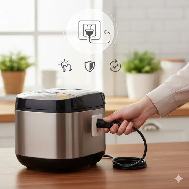 Tips Menggunakan Rice Cooker agar Hemat Listrik dan Tetap Efisien (Foto: Gemini AI)