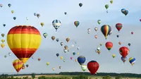 Indahnya Penampakan 433 Balon Udara Pecahkan Rekor Dunia