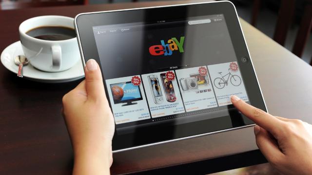 Ilustrasi ebay di ipad