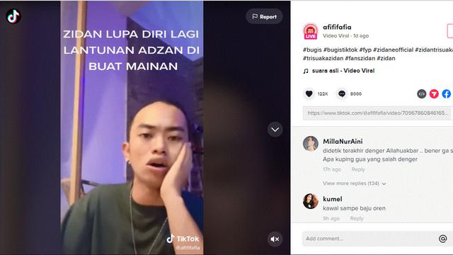 Zinidin Zidan diduga permainkan Azan