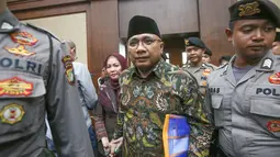 Terdakwa kasus dugaan korupsi kuota haji periode 2023-2024 Yaqut Cholil Qoumas bersiap mengikuti sidang di Pengadilan Tipikor, Jakarta, Selasa, 11 Agustus 2026. (KLY/Arie Basuki)