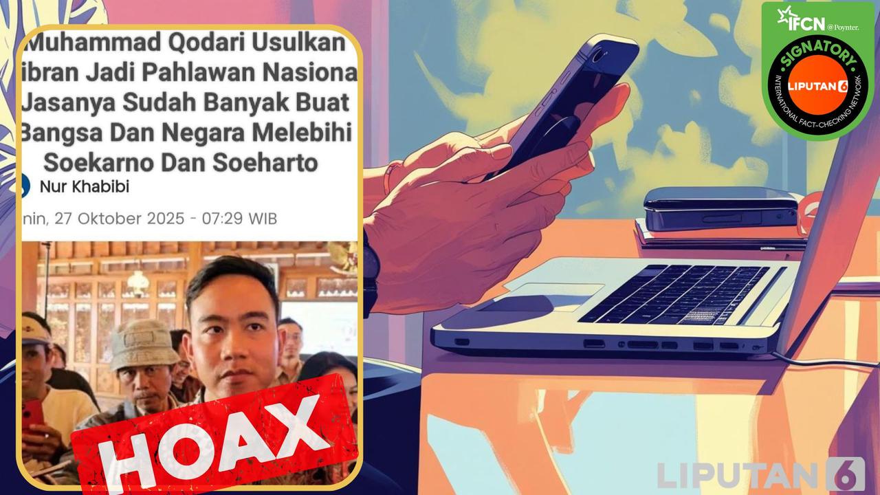 Cek fakta M Qodari usulkan Wapres Gibran jadi pahlawan nasional