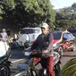 Arus Balik di Lumajang Macet Gara-Gara Pasar Tumpah (Liputan6.com/Dian Kurniawan)