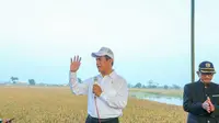 Menteri Pertanian, Andi Amran Sulaiman di Desa Bringin, Kecamatan Godong, Kabupaten Grobogan.
