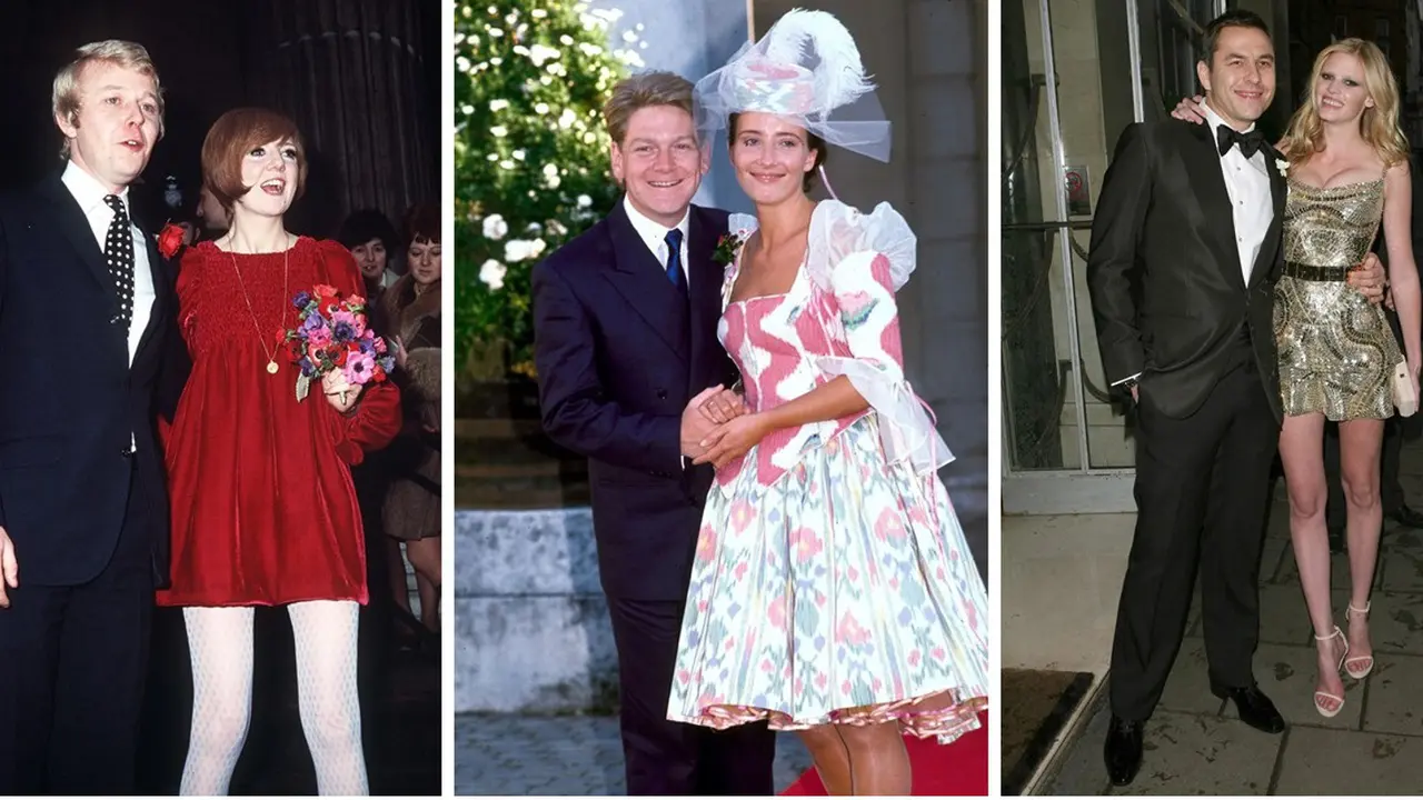 Unusual Wedding Gown - Cilla Black & Bobby Willis - Emma Thompson & Kenneth Branagh - Lara Stone & David Walliams