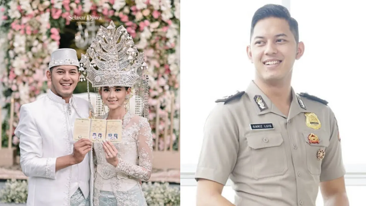 Potret pernikahan Gariz Luis, polisi viral yang tangkap Ferdian Paleka. (Sumber: Instagram/garizluis37)