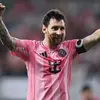 Lionel Messi (nomor punggung 10) dari Inter Miami CF merayakan gol kedua timnya dalam pertandingan MLS antara Inter Miami CF dan CF Montreal di Nu Stadium pada 30 Agustus 2026 di Miami, Florida. (Carmen Mandato/Getty Images via AFP)