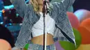 "@MileyCyrus is in the HOUSE! We will see you at 8PM EST TONIGHT for #TeenChoice!" tulis pihak penyelenggara di Twitter. (AFP/Jason Koerner)