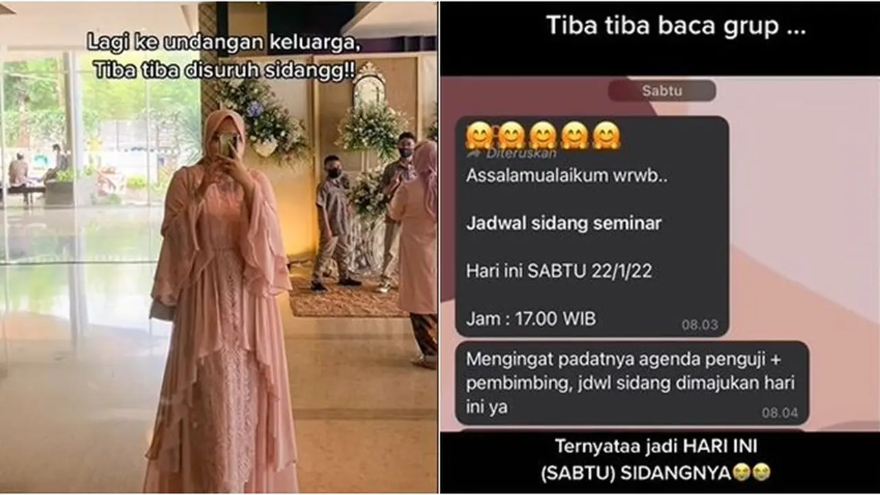 Asyik Hadiri Kondangan, Mahasiswa Ini Panik Dikabari Sidang Seminar Dadakan