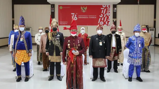 Tasyakuran Kementerian Pertanian (Kementan) Dalam Rangka HUT Ke-76 Kemerdekaan Republik Indonesia, Selasa (17/8).