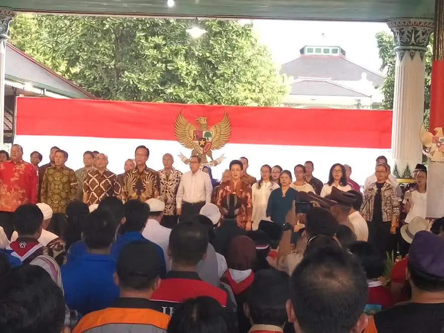 Yogyakarta ikrarkan Panca Maklumat Rakyat saat Hari Pancasila (Liputan6.com / Switzy Sabandar)