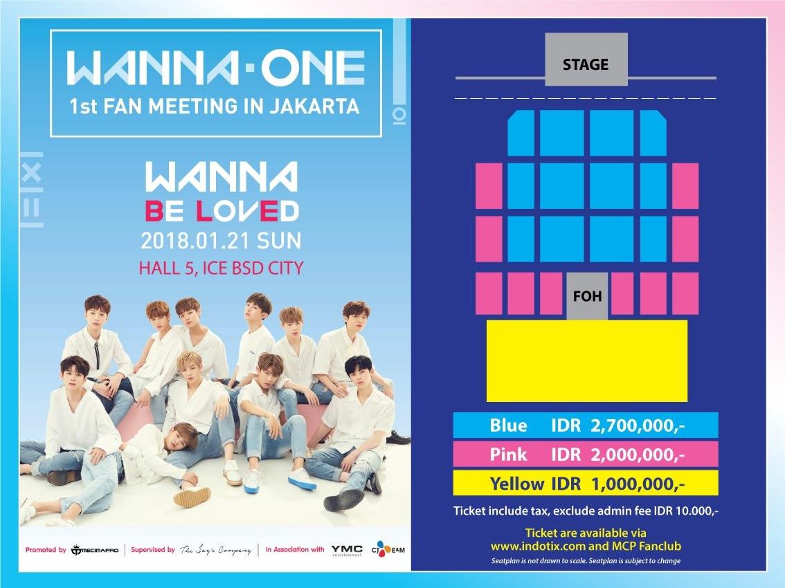 Ini Daftar Harga Tiket Jumpa Penggemar Wanna One di ...