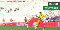 VIDEO: Gol Bunuh Diri Tercipta di Bundesliga karena Kiper Stuttgart Benahi Kaus Kaki