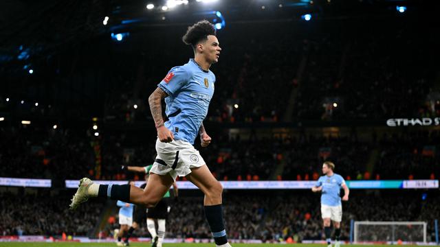 Selebrasi pemain Manchester City saat mengalahkan Plymouth di Piala FA