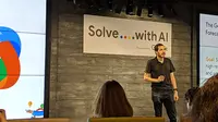 Sella Nevo, Software Engineering Manager, Google AI, saat di acara Google Solve with AI. (Liputan6.com/ Yuslianson)