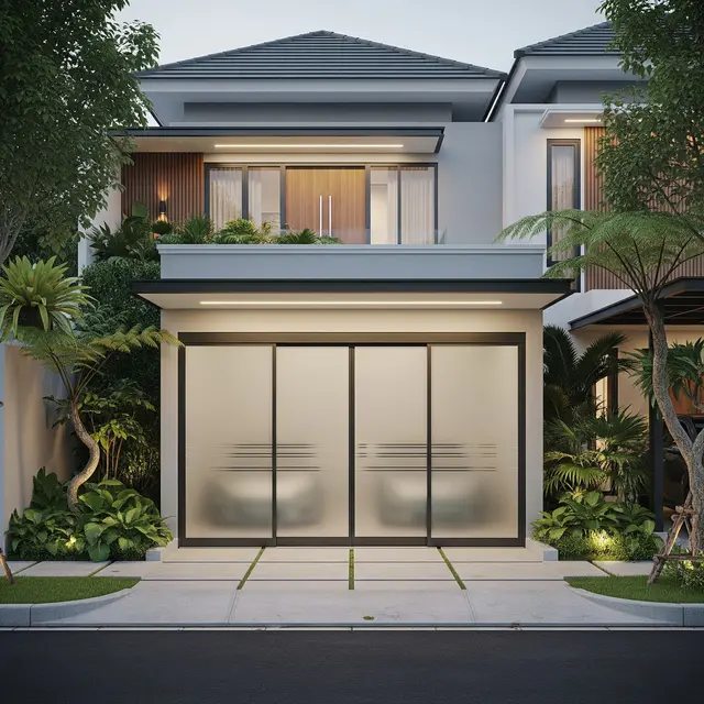 9 Model Carport Tertutup dengan Pintu Geser Otomatis, Solusi Modern Keamanan Rumah