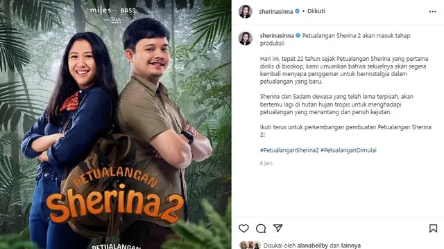 Sherina Munaf (Foto: Instagram/@sherinasinna)