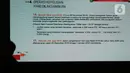 Layar menunjukkan hasil operasi kepolisian dalam Jumpa Pers Akhir Tahun 2019 Polda Metro Jaya di Jakarta, Jumat(27/12/2019). Dalam rilis tersebut, Kapolda Metro Jaya, Komjen Gatot Eddy Pramono membeberkan semua peristiwa yang terjadi selama 12 bulan di tahun 2019. (Liputan6.com/Herman Zakharia)