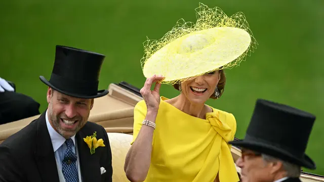 Kate Middleton Tampil Kuning Menyala, Kembali ke Royal Ascot Usai Absen 3 Tahun
